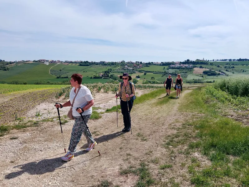 Nordic walking sulle strade bianche